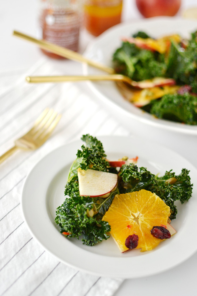 Kale and Apple Citrus Salad - kitskitchen Red Pepper Jalapeno Spread Recipe
