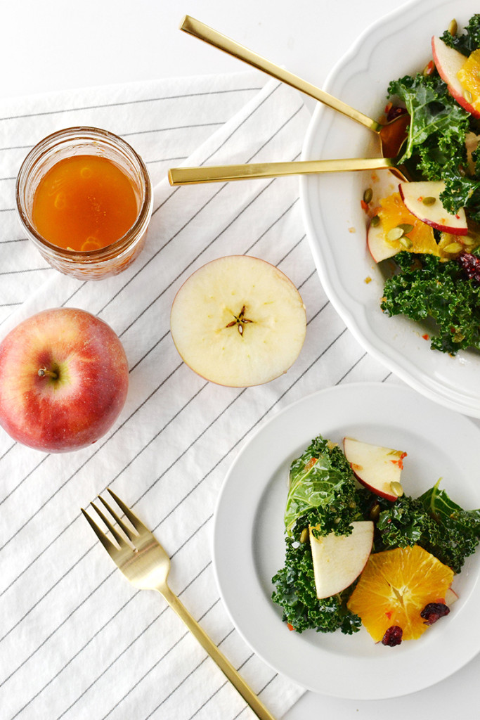 Kale and Apple Citrus Salad - kitskitchen Red Pepper Jalapeno Spread Recipe