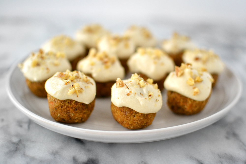 kitskitchen raw vegan gluten-free carrot cake bites